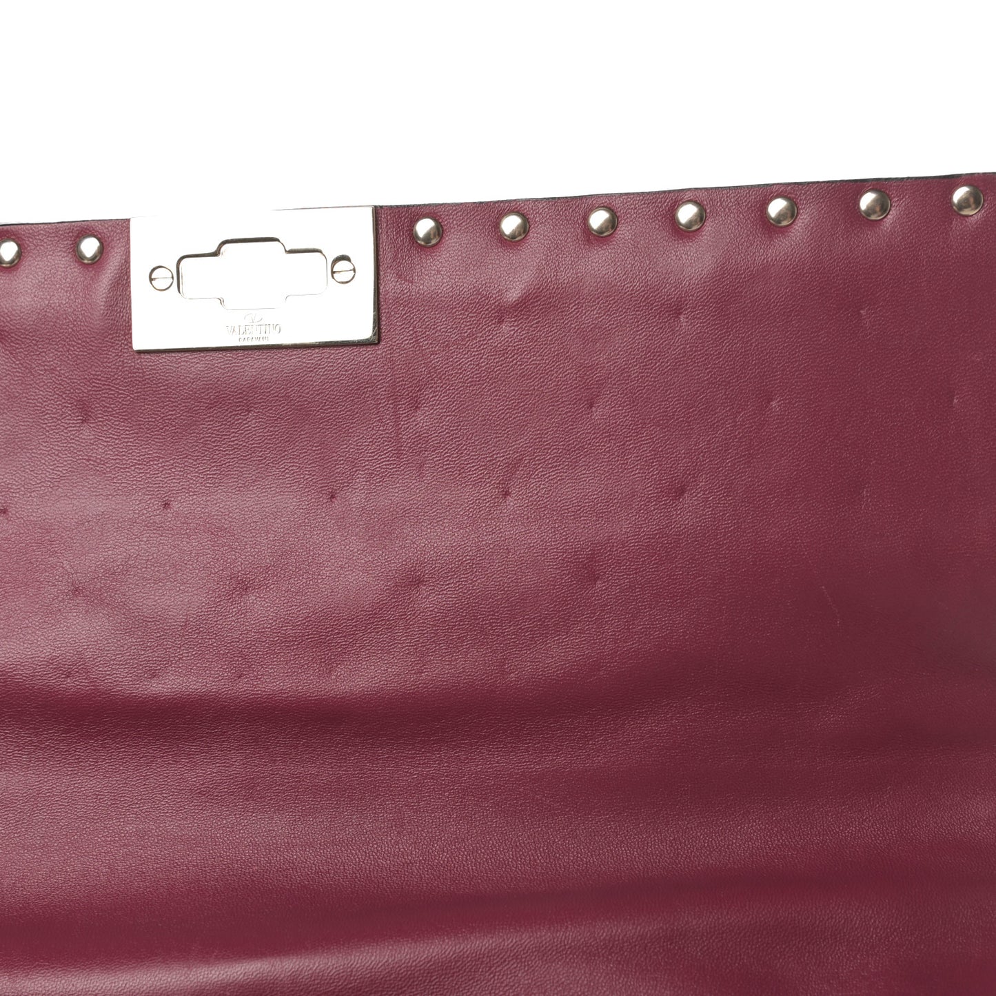 Nappa Large Rockstud Spike Shoulder Bag Camelia