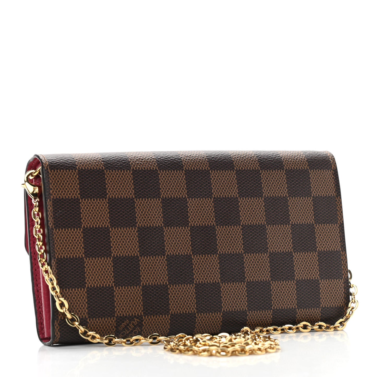 Damier Ebene Croisette Chain Wallet