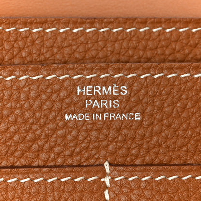 Hermes Togo Dogon Duo Wallet Gold 8 of 12