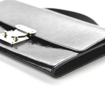 Louis Vuitton Monogram Glace Anouchka Pochette MM Black 7 of 9