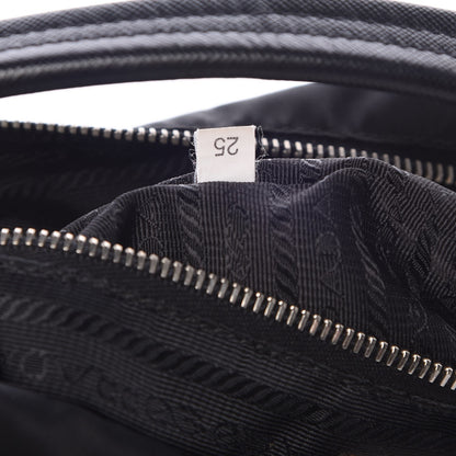 Prada Tessuto Nylon Saffiano Hobo Black 7 of 7