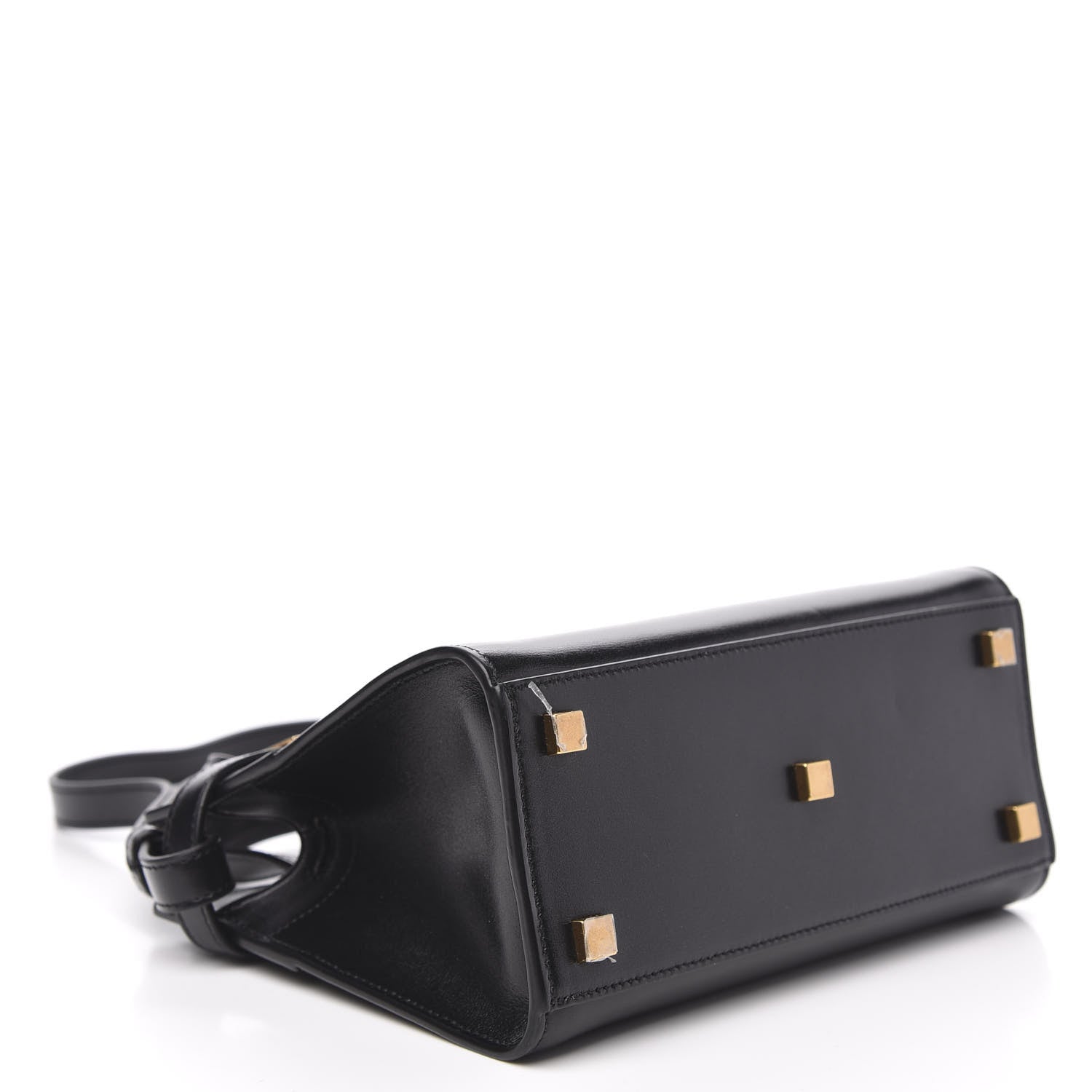 Saint Laurent Smooth Calfskin Manhattan Nano Shopper Tote Black 4 of 10