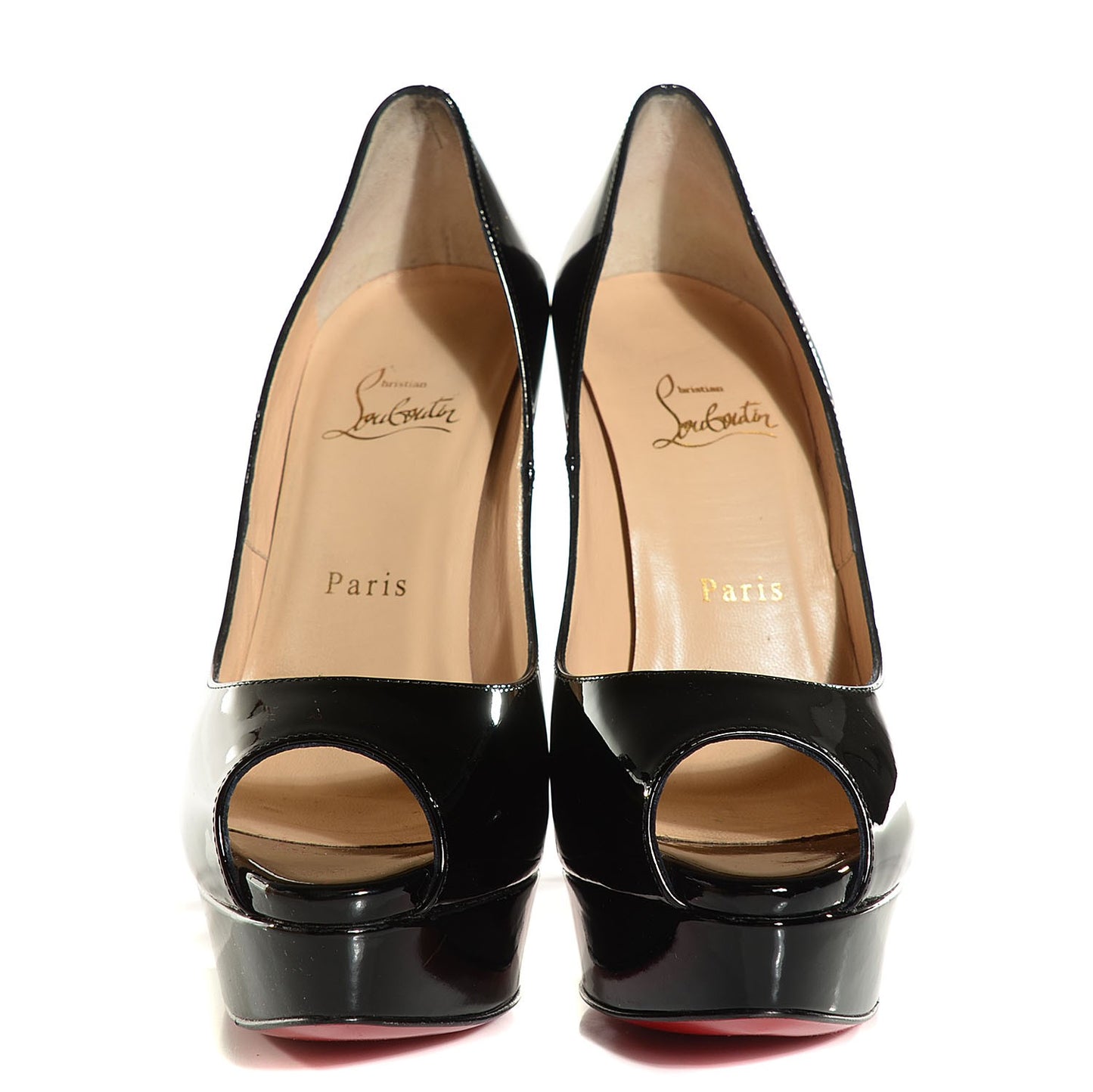 Patent Lady Peep 150 Pumps 38 Black