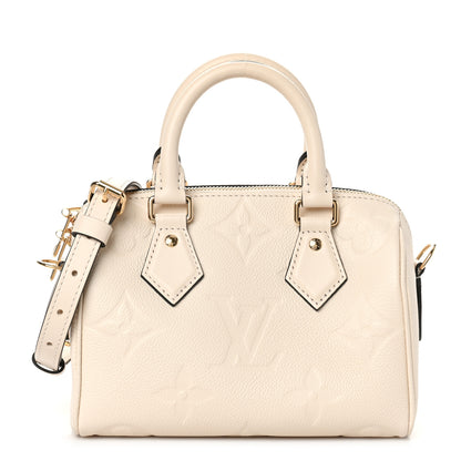 Louis Vuitton Empreinte Monogram Giant Speedy Bandouliere 20 Creme 1 of 8