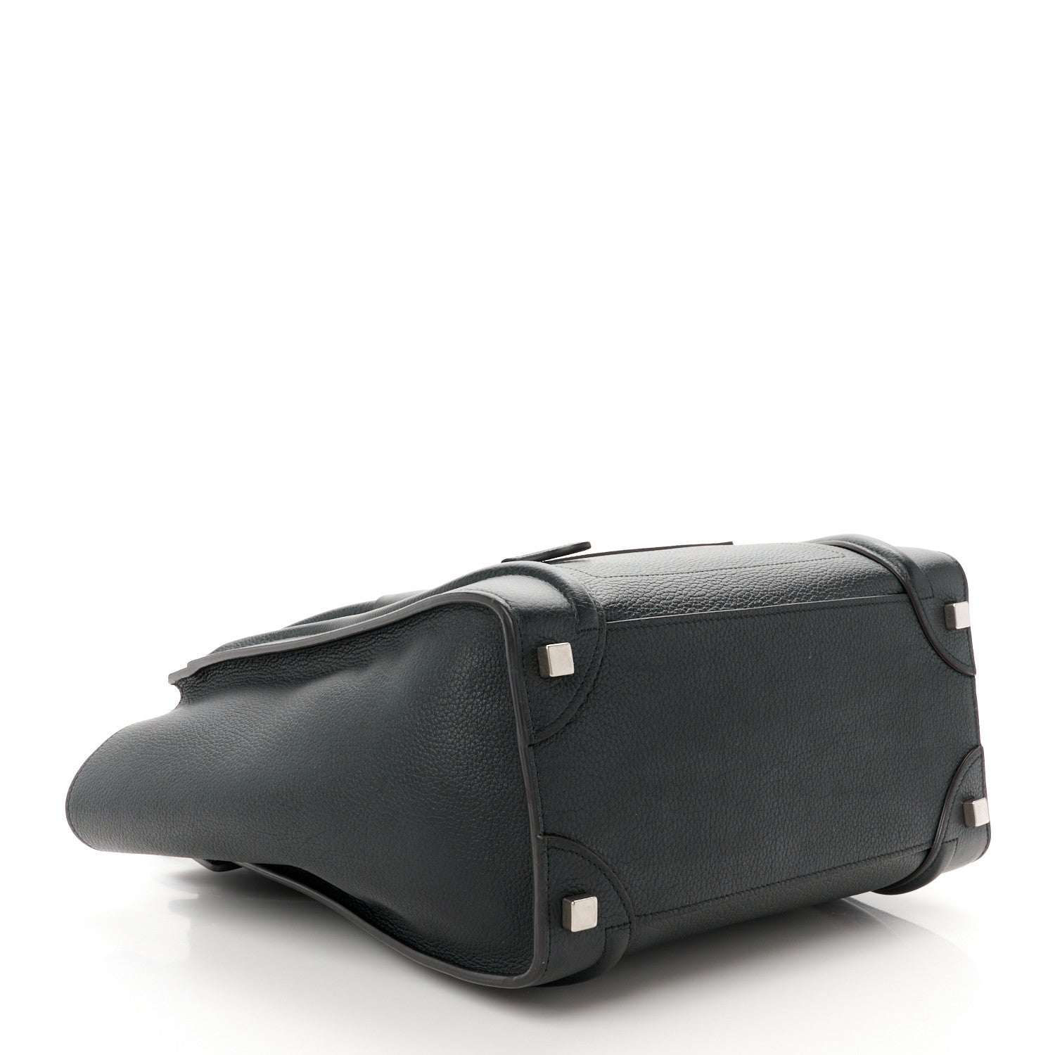 Celine Drummed Calfskin Micro Luggage Black 4 of 10