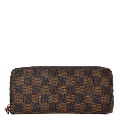 Louis Vuitton Damier Ebene Clemence Wallet Cherry 1 of 6