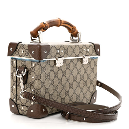 Gucci GG Supreme Monogram Globe-Trotter Beauty Case Brown 3 of 10