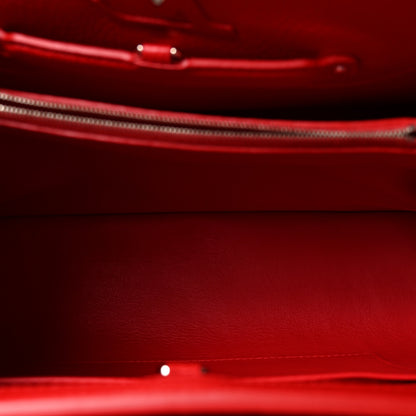 Louis Vuitton Taurillon Capucines MM Coquelicot 5 of 9
