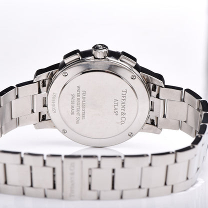 Tiffany Stainless Steel 36mm Atlas Dome Chronograph Quartz Watch 5 of 7