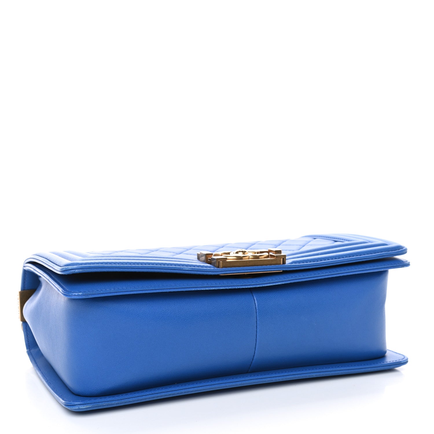 Chanel Lambskin Quilted Medium Boy Flap Blue 3 of 4