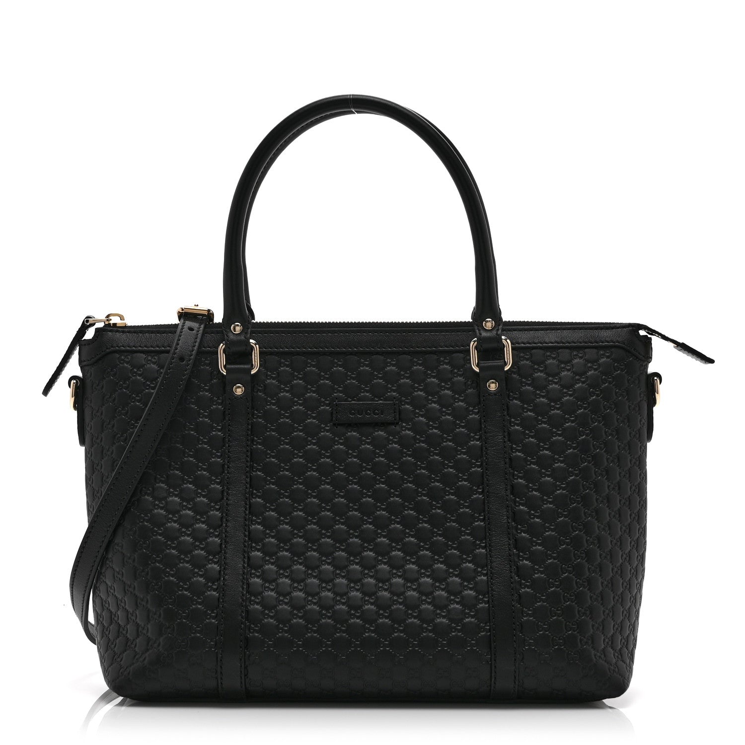 Gucci Soft Microguccissima Small Zippered Satchel Black 1 of 11