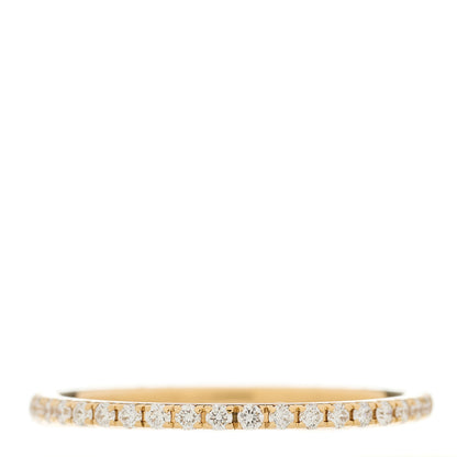 Van Cleef & Arpels 18K Yellow Gold Diamond 1.25mm Felicite Wedding Band Ring 51 5.75 1 of 6