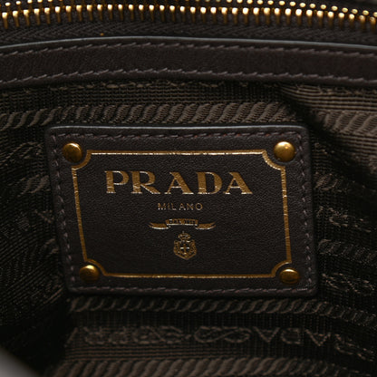 Prada Tessuto Nylon Soft Calf Small Tote Bruciato 5 of 8