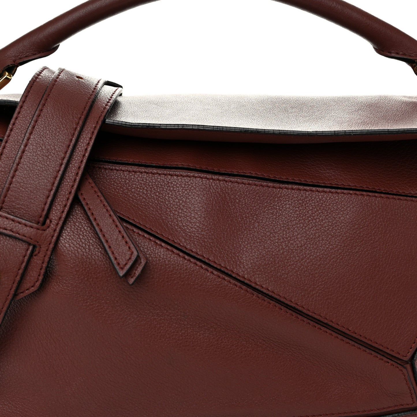 Calfskin Medium Puzzle Bag Brown