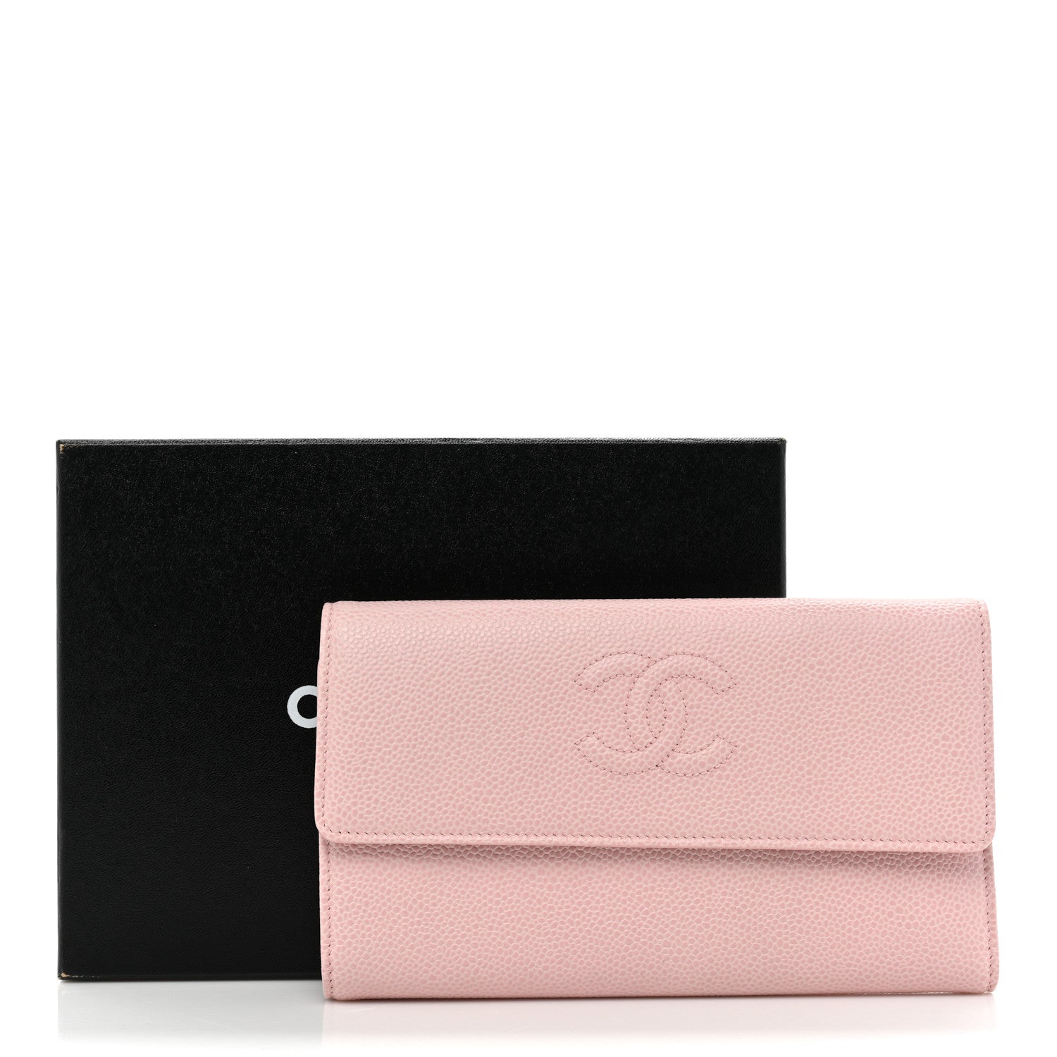 Chanel Caviar Timeless CC Large Gusset Flap Wallet Rose Pale 15 of 15
