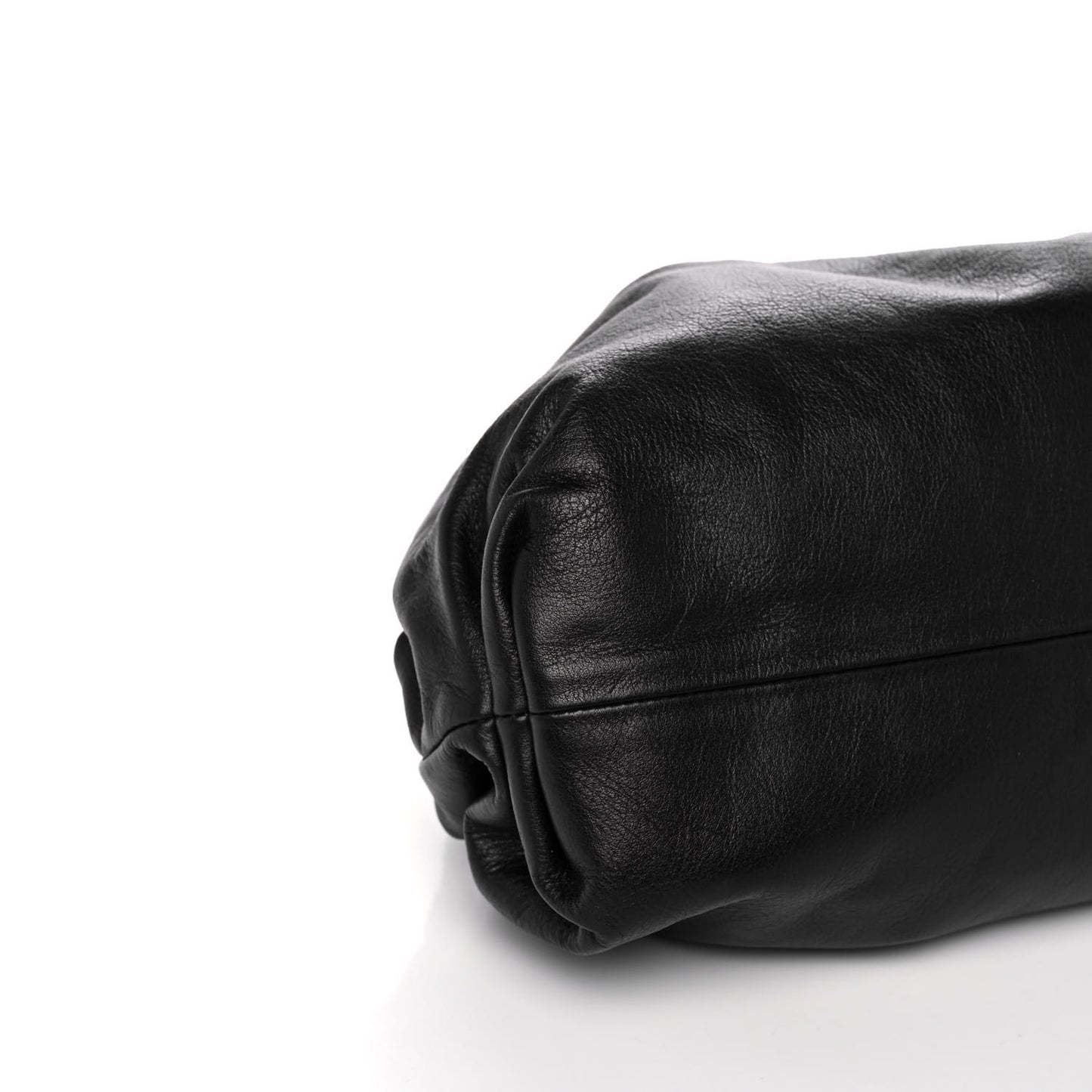 Smooth Butter Calf The Pouch Oversized Clutch Black