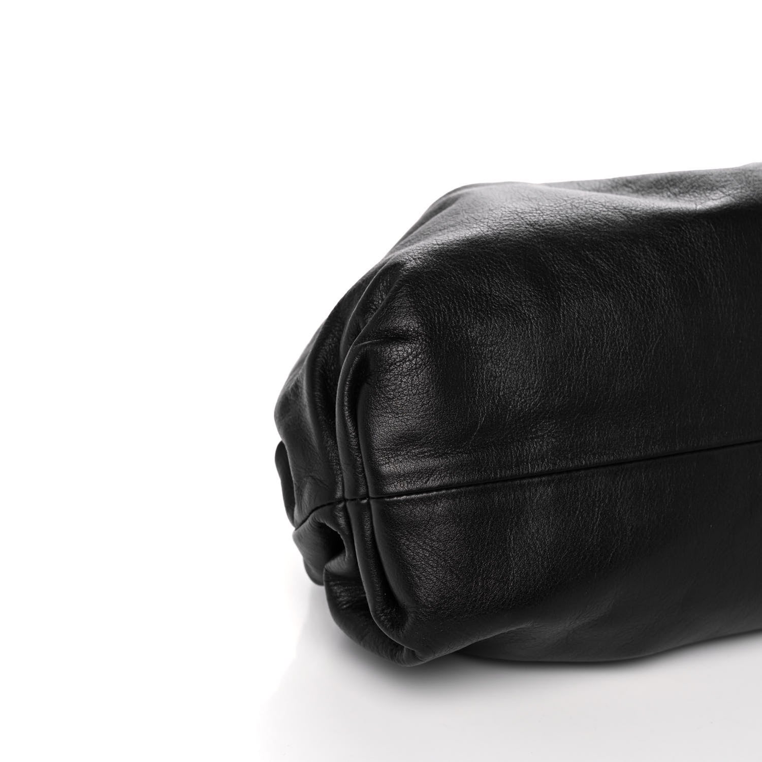 Bottega Veneta Smooth Butter Calf The Pouch Oversized Clutch Black 9 of 13