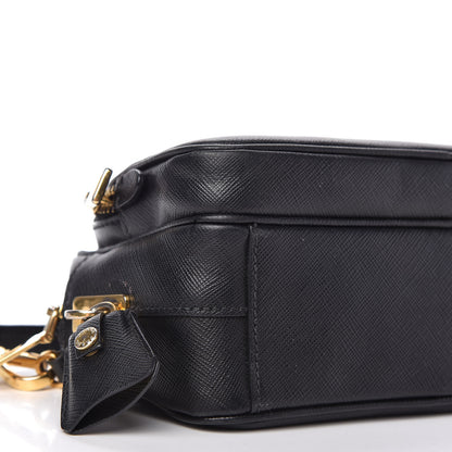 Prada Saffiano Lux Camera Case Crossbody Bag Black 6 of 10