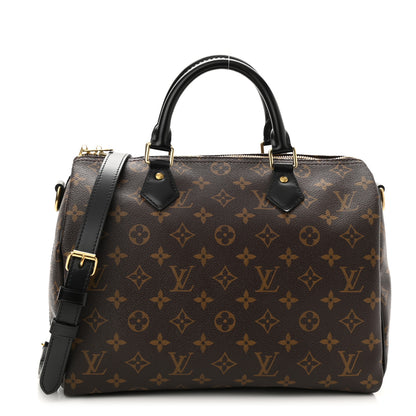 Louis Vuitton Monogram My World Tour Speedy Bandouliere 30 Black 1 of 7