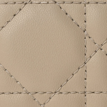 Christian Dior Lambskin Cannage Lady Dior Chain Wallet Corda 9 of 11