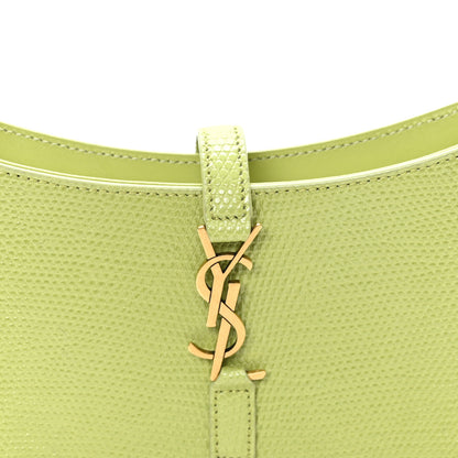 Saint Laurent Calfskin Lizard Embossed Le 5 A 7 Mini Hobo Dull Lime 8 of 10
