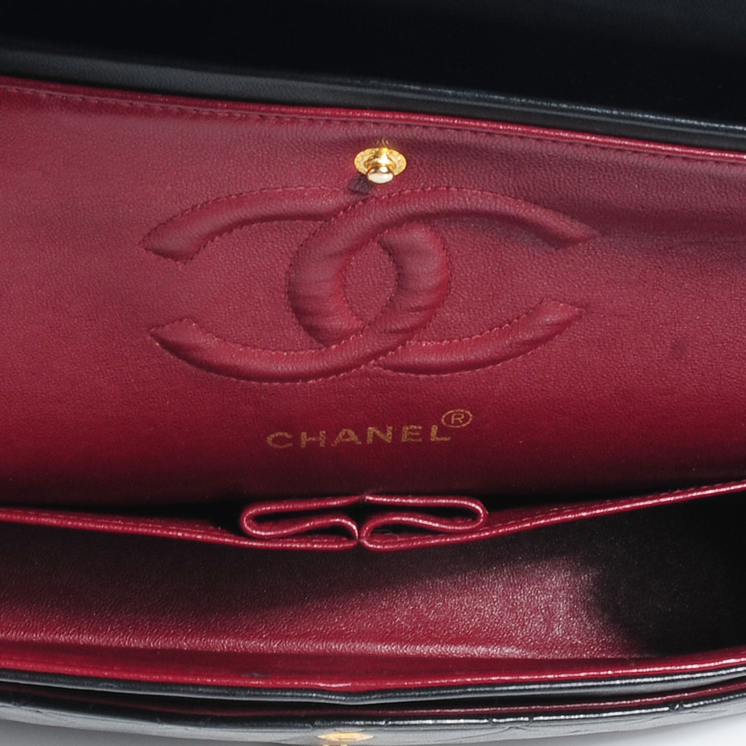 Chanel Lambskin Medium Double Flap Black 7 of 8