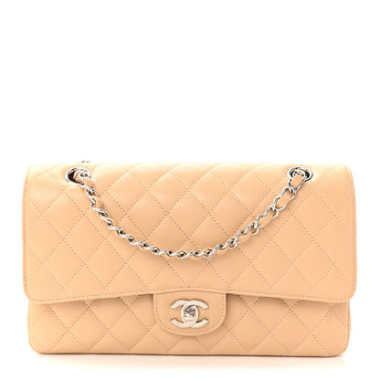 Chanel Caviar Quilted Medium Double Flap Beige Clair 1 of 10