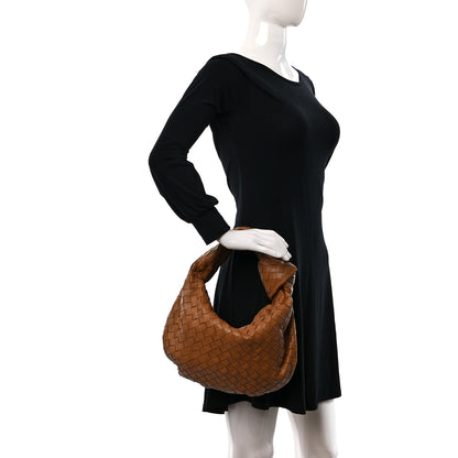 Bottega Veneta Nappa Intrecciato Teen Jodie Hobo Caramel 2 of 12