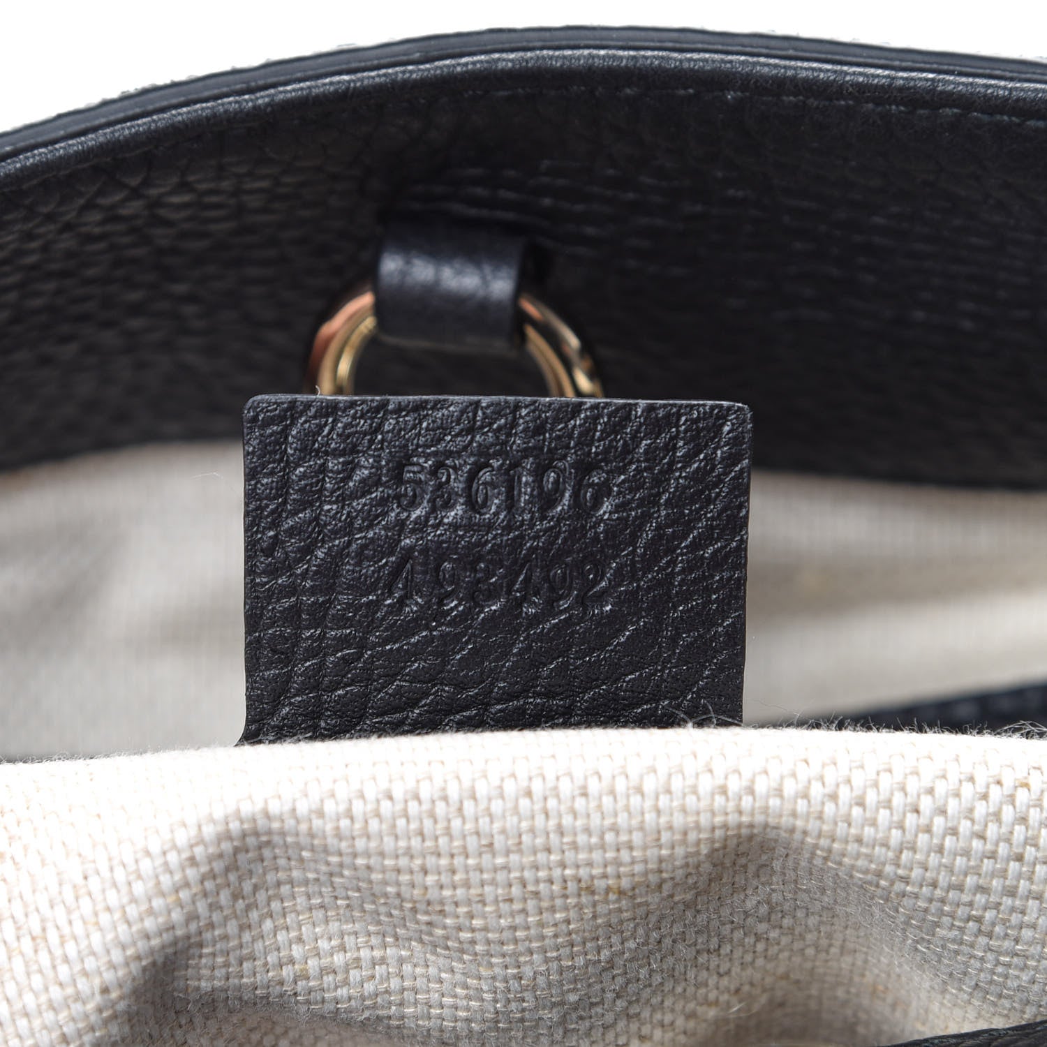 Gucci Pebbled Calfskin Medium Soho Chain Shoulder Bag Black 6 of 9