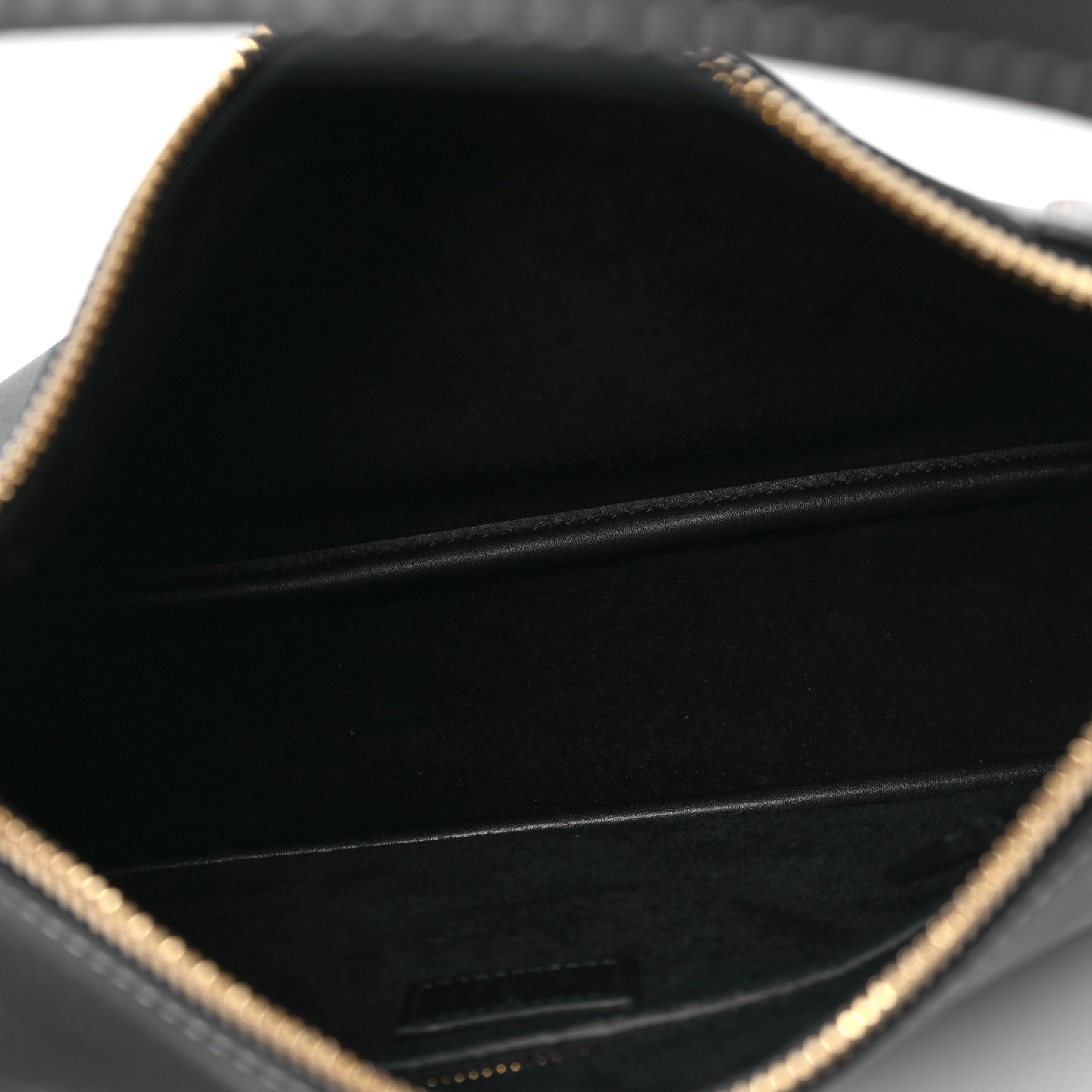 Calfskin Medium Emblem Shoulder Bag Black