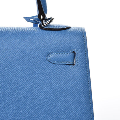 Hermes Epsom Kelly Sellier 25 Bleu Paradis 12 of 35