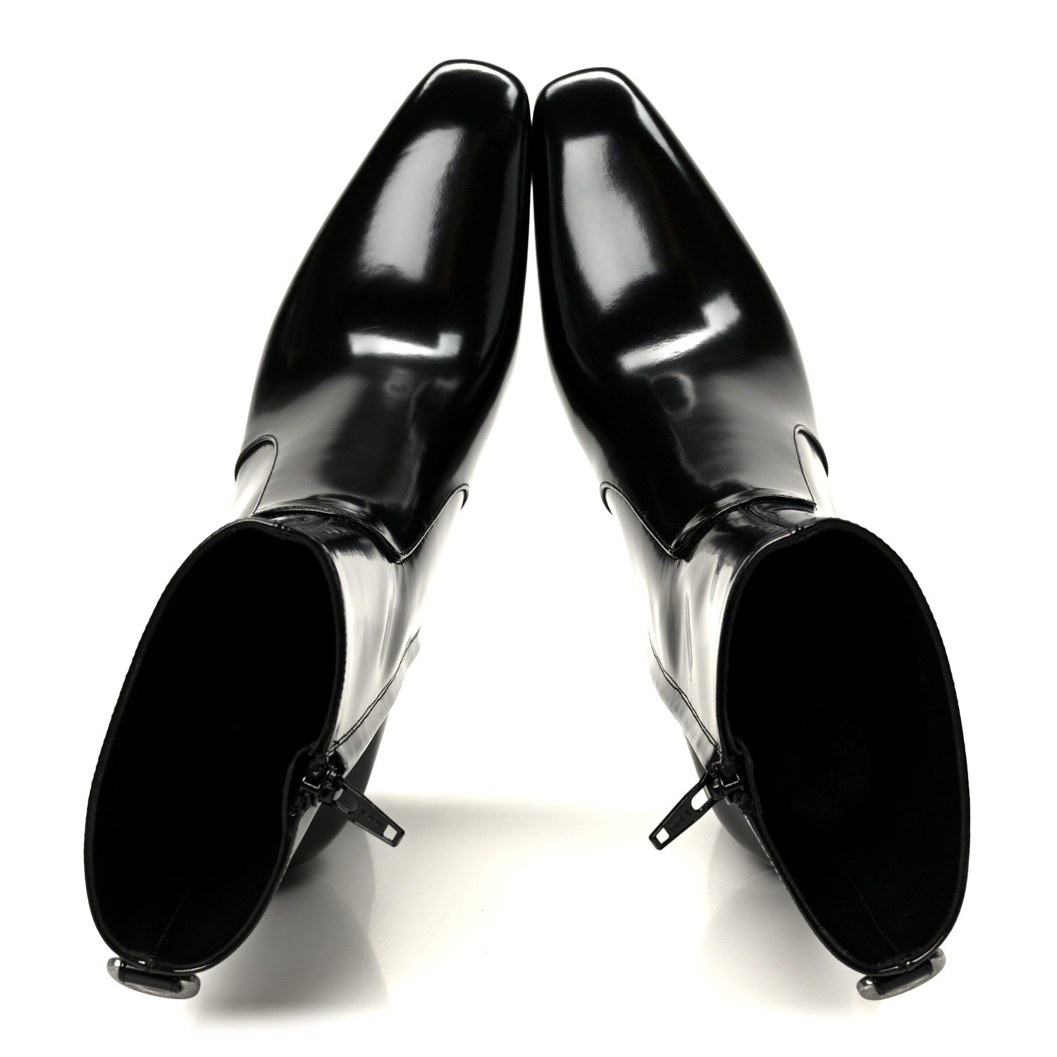 Saint Laurent Vitello Marilyn Betty 70 Ankle Zip Boots 40 Black 2 of 10
