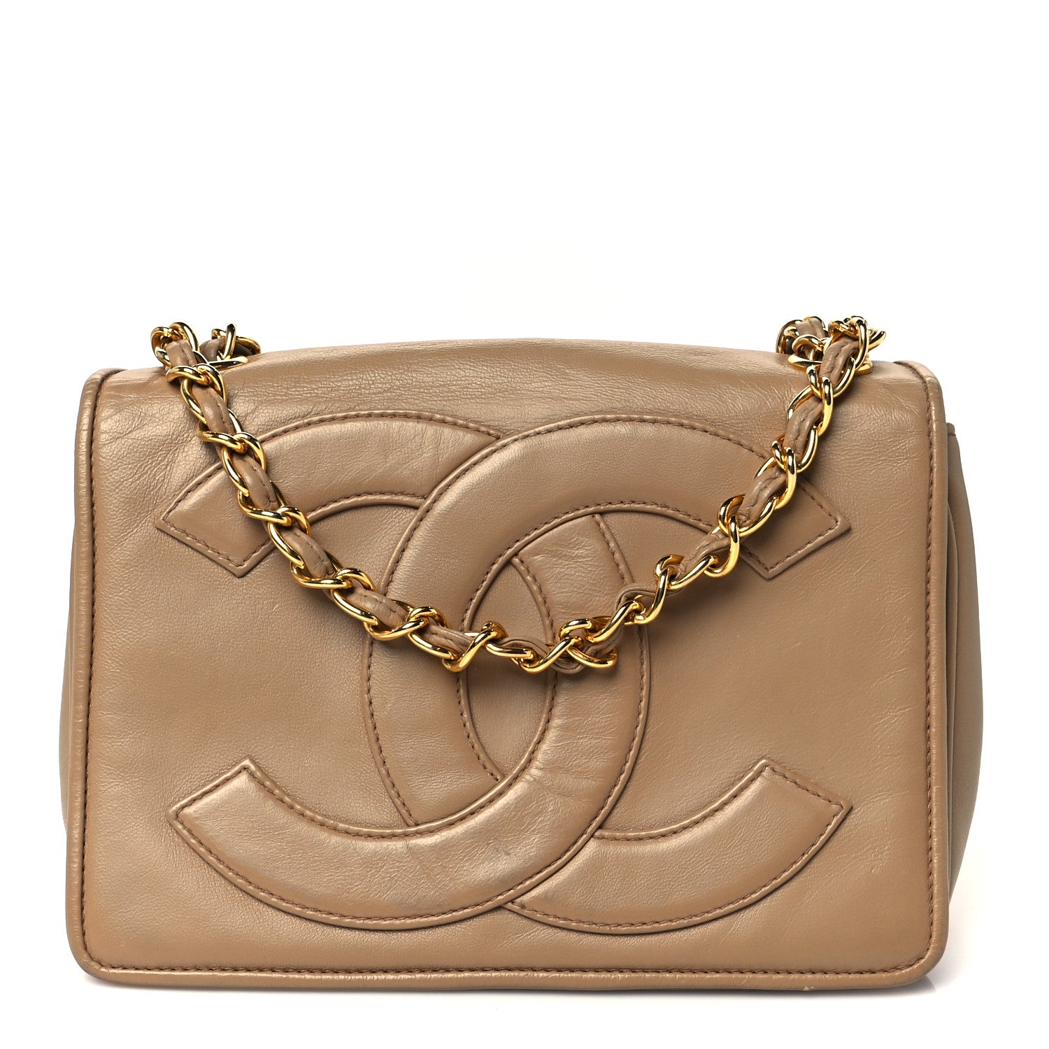 Chanel Lambskin Mini Timeless CC Flap Bag Beige 1 of 11