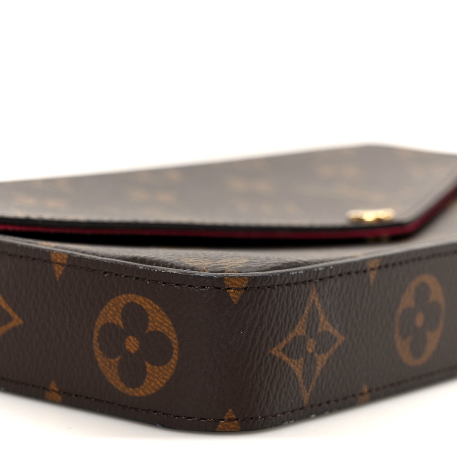 Louis Vuitton Monogram Pochette Felicie Chain Wallet Fuchsia 13 of 15