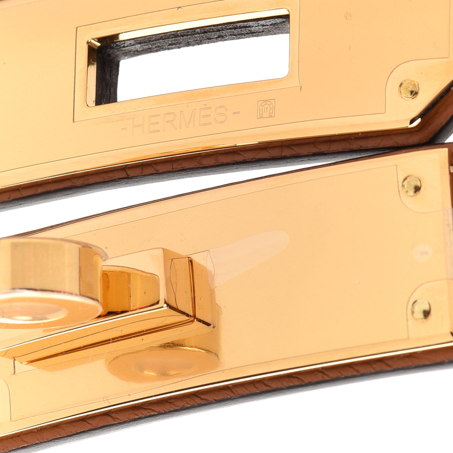 Hermes Epsom Kelly Pocket Belt Gold 10 of 13