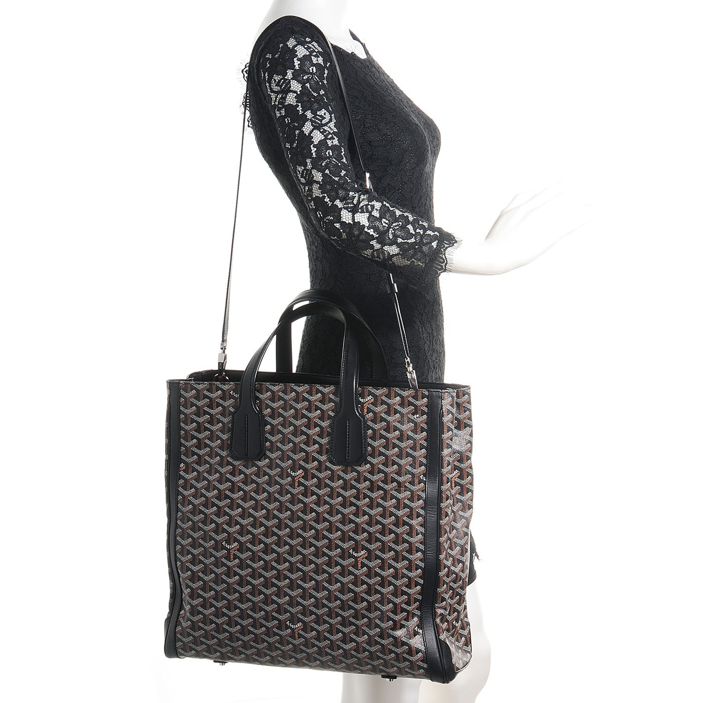 Goyardine Voltaire Tote Black
