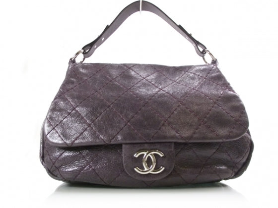 Chanel Leather On The Road Flap Purple 1 of 10
