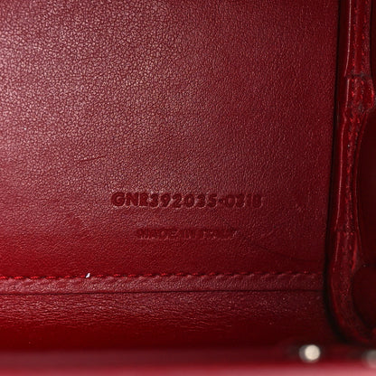 Saint Laurent Calfskin Crocodile Embossed Nano Sac De Jour Red 6 of 8