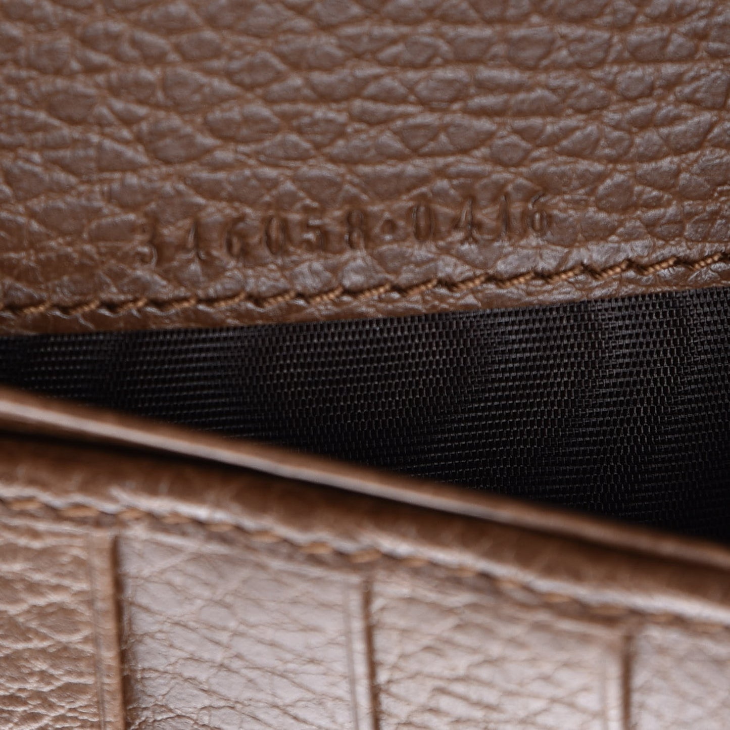 Monogram Dollar Calfskin Continental Flap Wallet Beige Ebony Tabacco