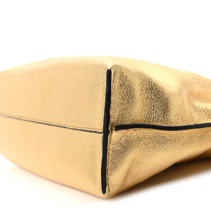Loewe Metallic Calfskin Mini Chain Flamenco Knot Clutch Gold 9 of 9