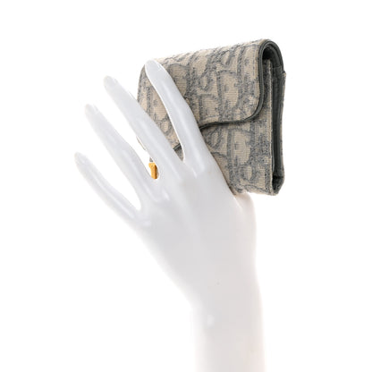 Christian Dior Oblique Saddle Lotus Wallet Grey 2 of 13