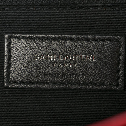 Saint Laurent Crinkled Calfskin Matelasse Monogram Medium Niki Chain Satchel Rouge Eros 6 of 13