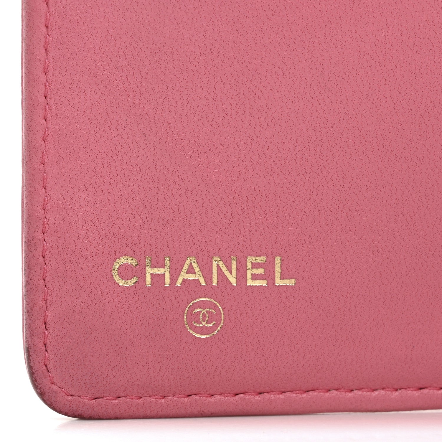 Chanel Lambskin Quilted Boy Yen Wallet Pink 6 of 17