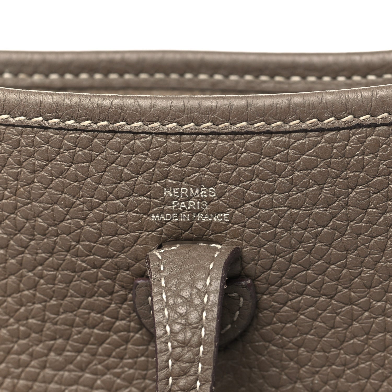 Hermes Taurillon Clemence Amazone Evelyne TPM Etoupe Bleu Indigo 6 of 11