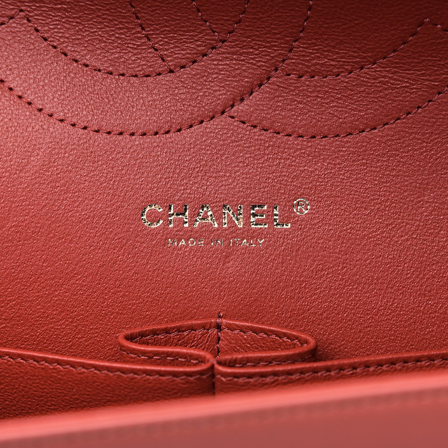Chanel Lambskin Chevron Quilted Jumbo Double Flap Coral 6 of 13