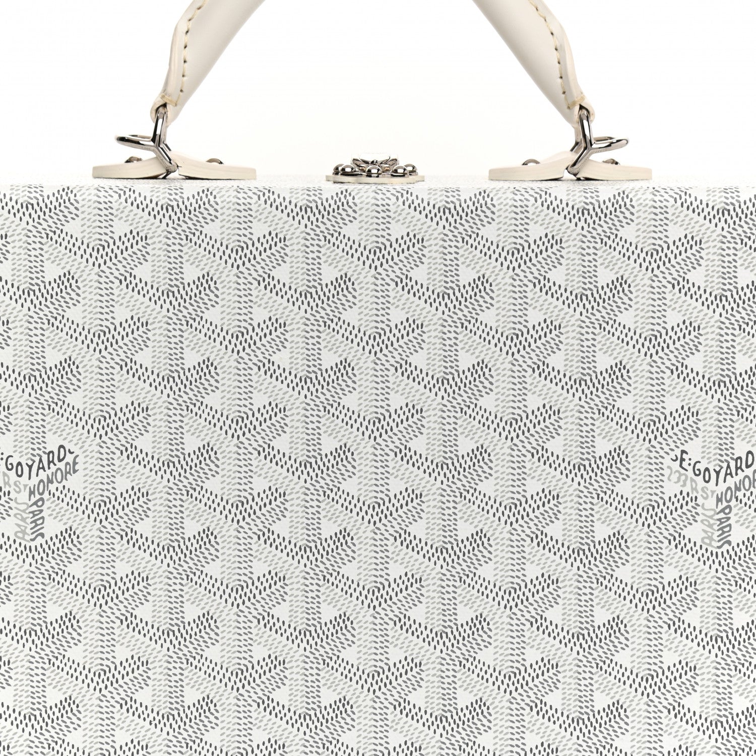 Goyard Goyardine Grand Hotel Trunk White 9 of 11
