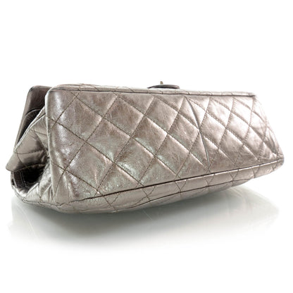 Chanel Calfskin 2.55 Reissue 228 Flap Metallic Silver 4 of 8