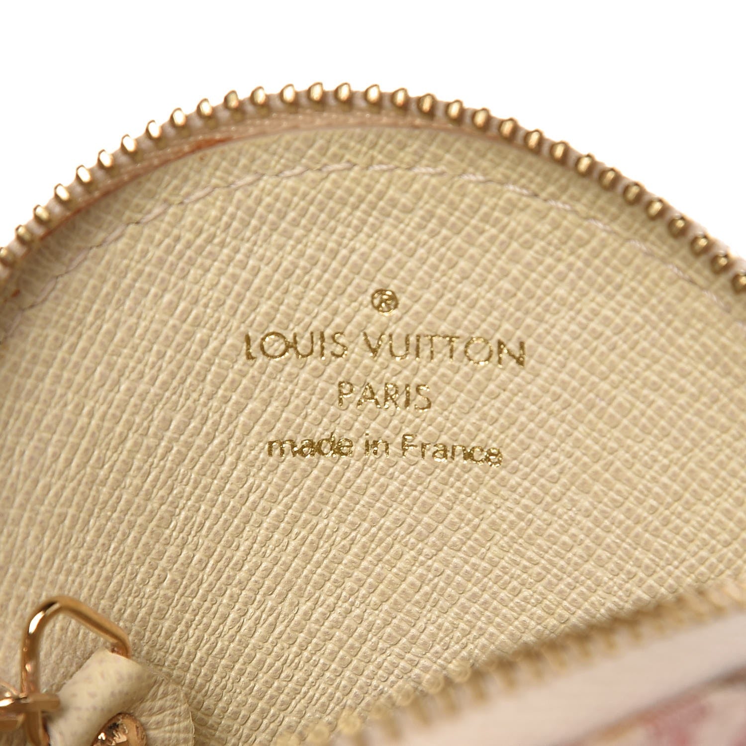 Louis Vuitton Mini Lin Croisette Round Coin Purse Rouge 6 of 8