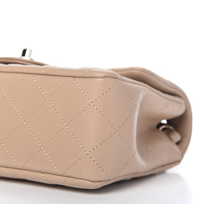 Chanel Lambskin Quilted Mini Rectangular Flap Dark Beige 7 of 11