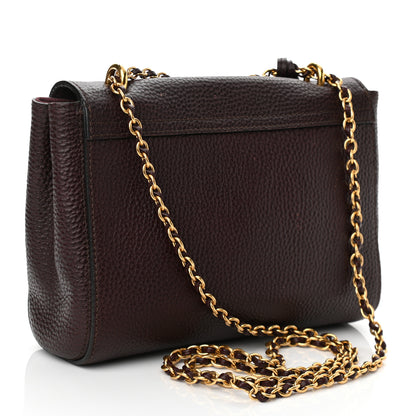Mulberry Glossy Goatskin Small Lily Flap Oxblood 2 of 9